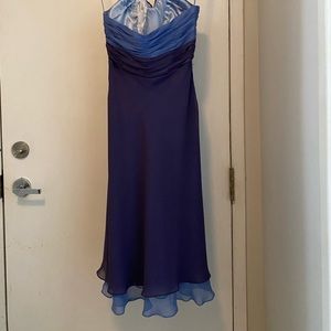 Purple/blue cocktail dress (med-large)